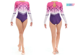 Karacan Spor - CD-224 Baskılı Cimnastik Mayo