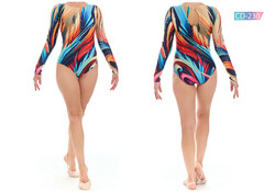 Karacan Spor - CD-230 Baskılı Cimnastik Mayo