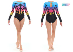 Karacan Spor - CD-235 Baskılı Cimnastik Mayo