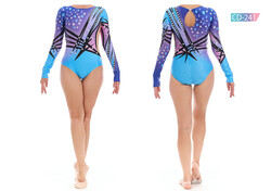 Karacan Spor - CD-241 Baskılı Cimnastik Mayo