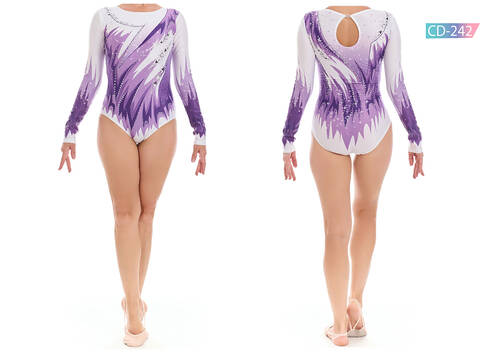 CD-242 Baskılı Cimnastik Mayo